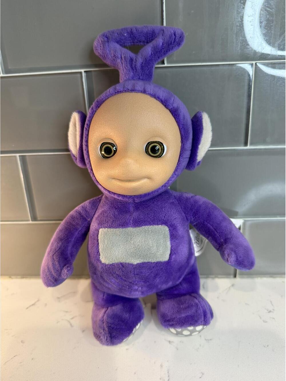 Teletubbies Tinky Winky Plush Purple Mighty Mojo Stuffed Animal Toy